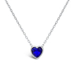 Stia Girl - Bezel Heart Birthstone Necklaces - Juli's Wearable Art