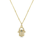 Stia Hamsa Eye Necklaces - Juli's Wearable Art