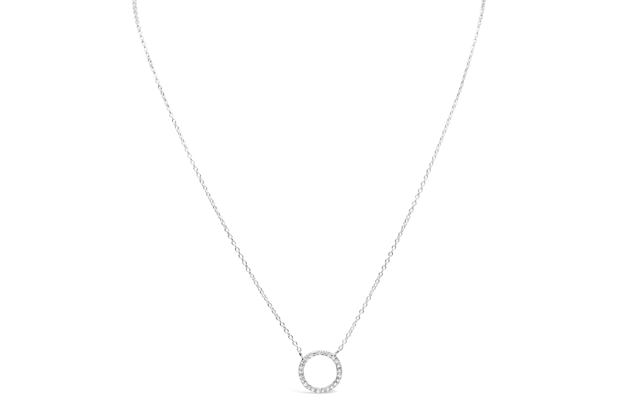 Stia Icon Necklace Pavé Circle Necklaces - Juli's Wearable Art