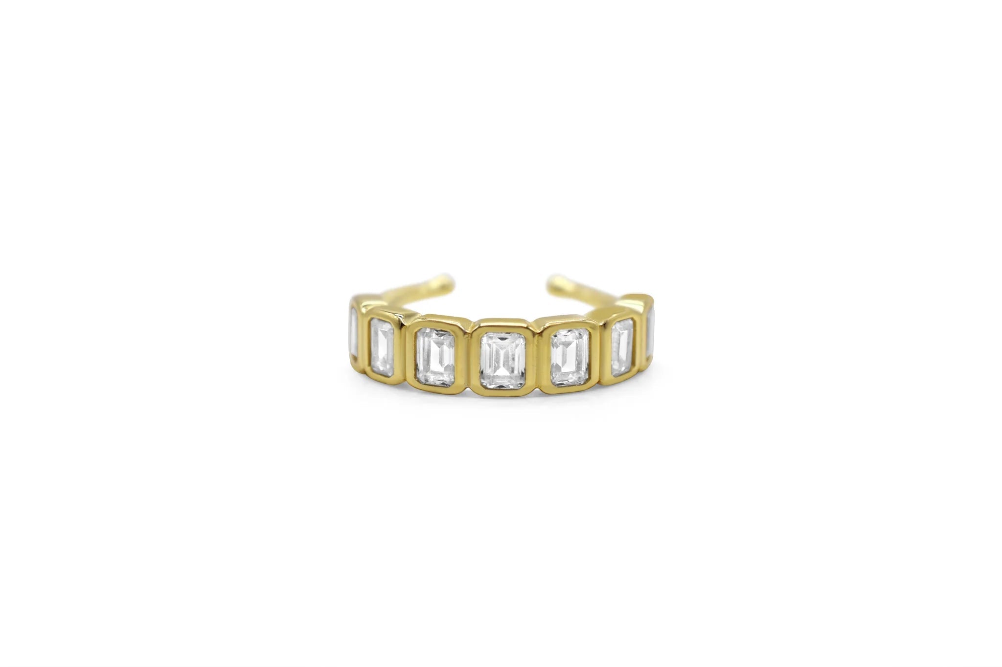 Stia IT FITS! Baguette CZ Bezel Band Droplet Rings - Juli's Wearable Art