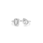 Stia IT FITS! Teardrop Baguette Open Cuff Droplet Rings - Juli's Wearable Art
