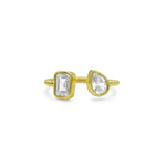Stia IT FITS! Teardrop Baguette Open Cuff Droplet Rings - Juli's Wearable Art