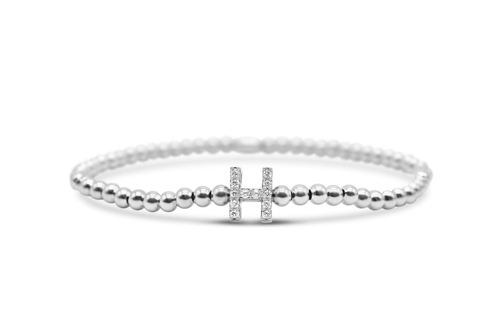 Stia Letter of Mine - Let it Shine Stretch Silver Bracelets - Juli's Wearable Art