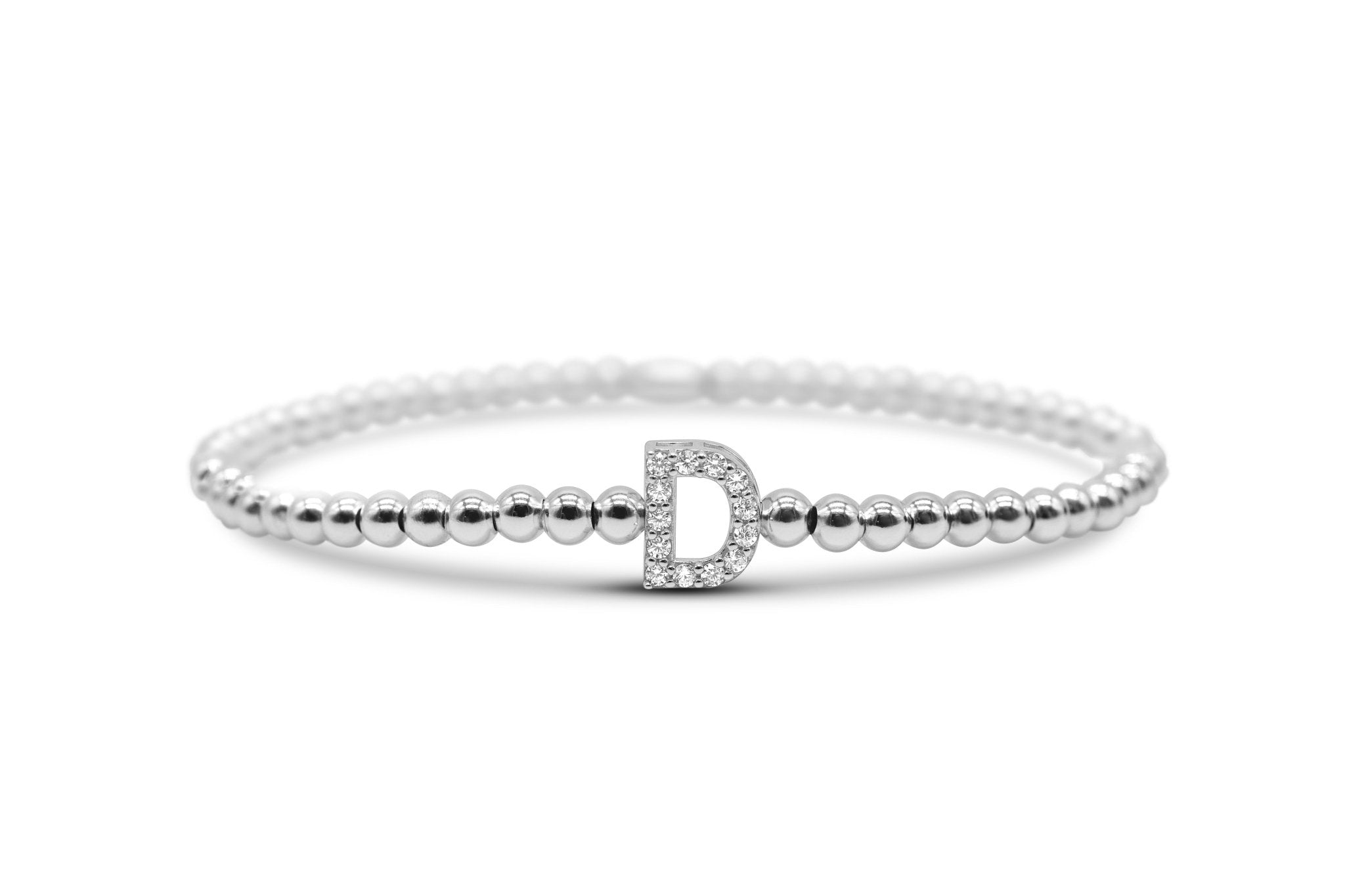 Stia Letter of Mine - Let it Shine Stretch Silver Bracelets - Juli's Wearable Art
