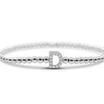 Stia Letter of Mine - Let it Shine Stretch Silver Bracelets - Juli's Wearable Art