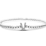 Stia Letter of Mine - Let it Shine Stretch Silver Bracelets - Juli's Wearable Art