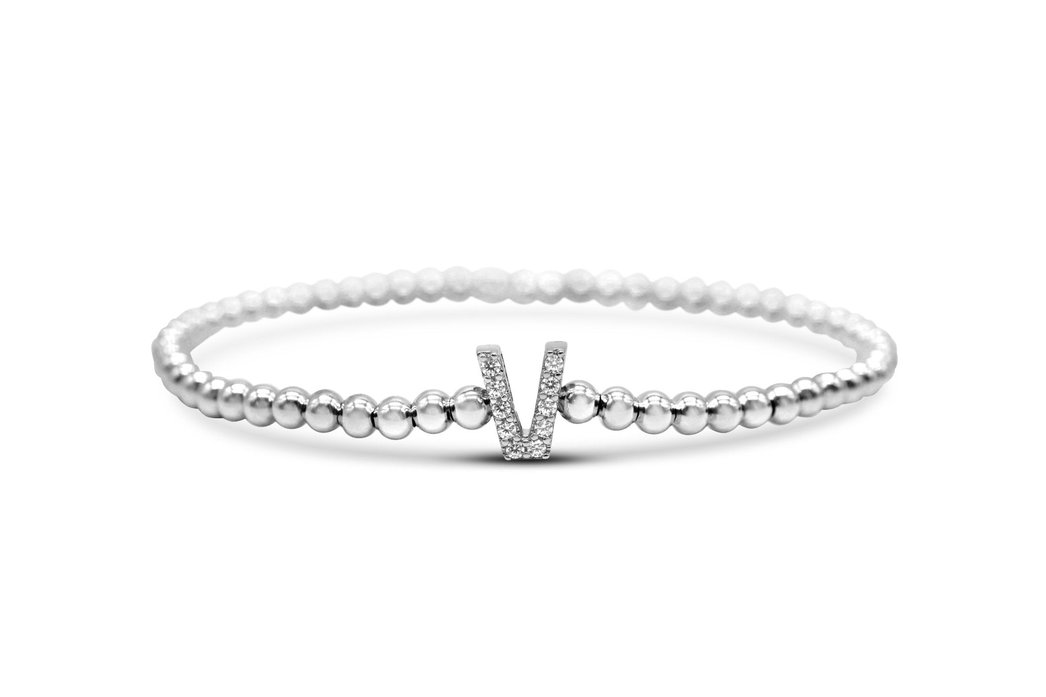 Stia Letter of Mine - Let it Shine Stretch Silver Bracelets - Juli's Wearable Art