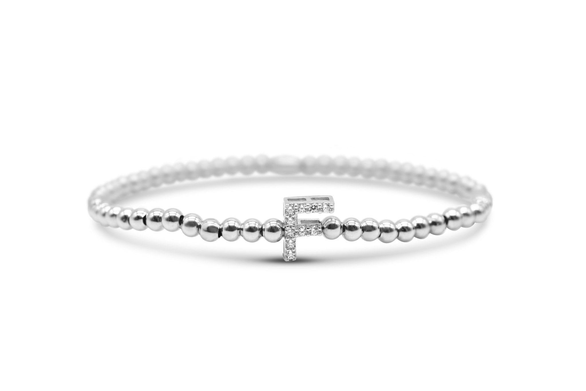 Stia Letter of Mine - Let it Shine Stretch Silver Bracelets - Juli's Wearable Art