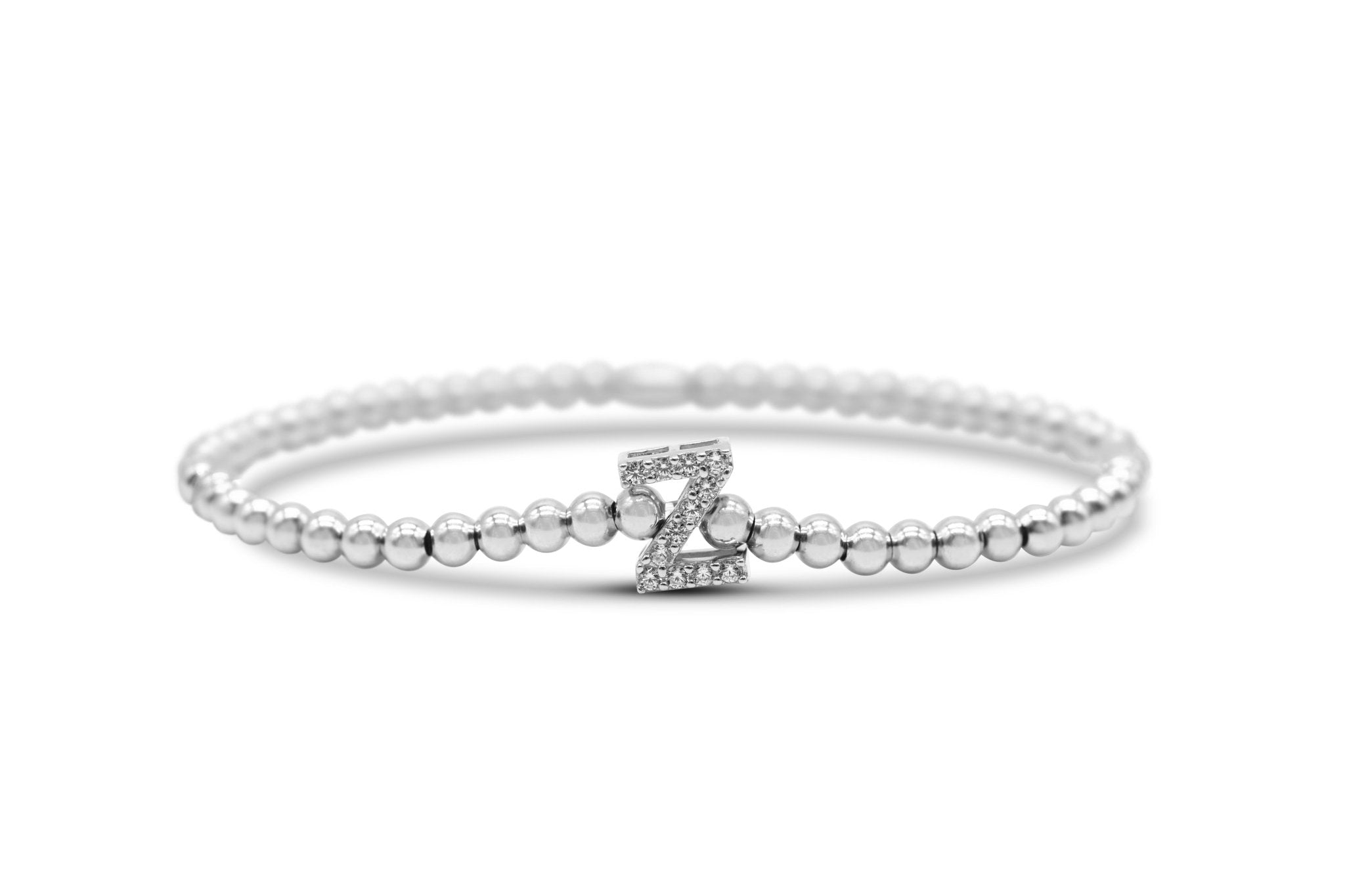 Stia Letter of Mine - Let it Shine Stretch Silver Bracelets - Juli's Wearable Art