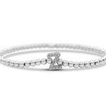 Stia Letter of Mine - Let it Shine Stretch Silver Bracelets - Juli's Wearable Art