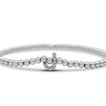 Stia Letter of Mine - Let it Shine Stretch Silver Bracelets - Juli's Wearable Art