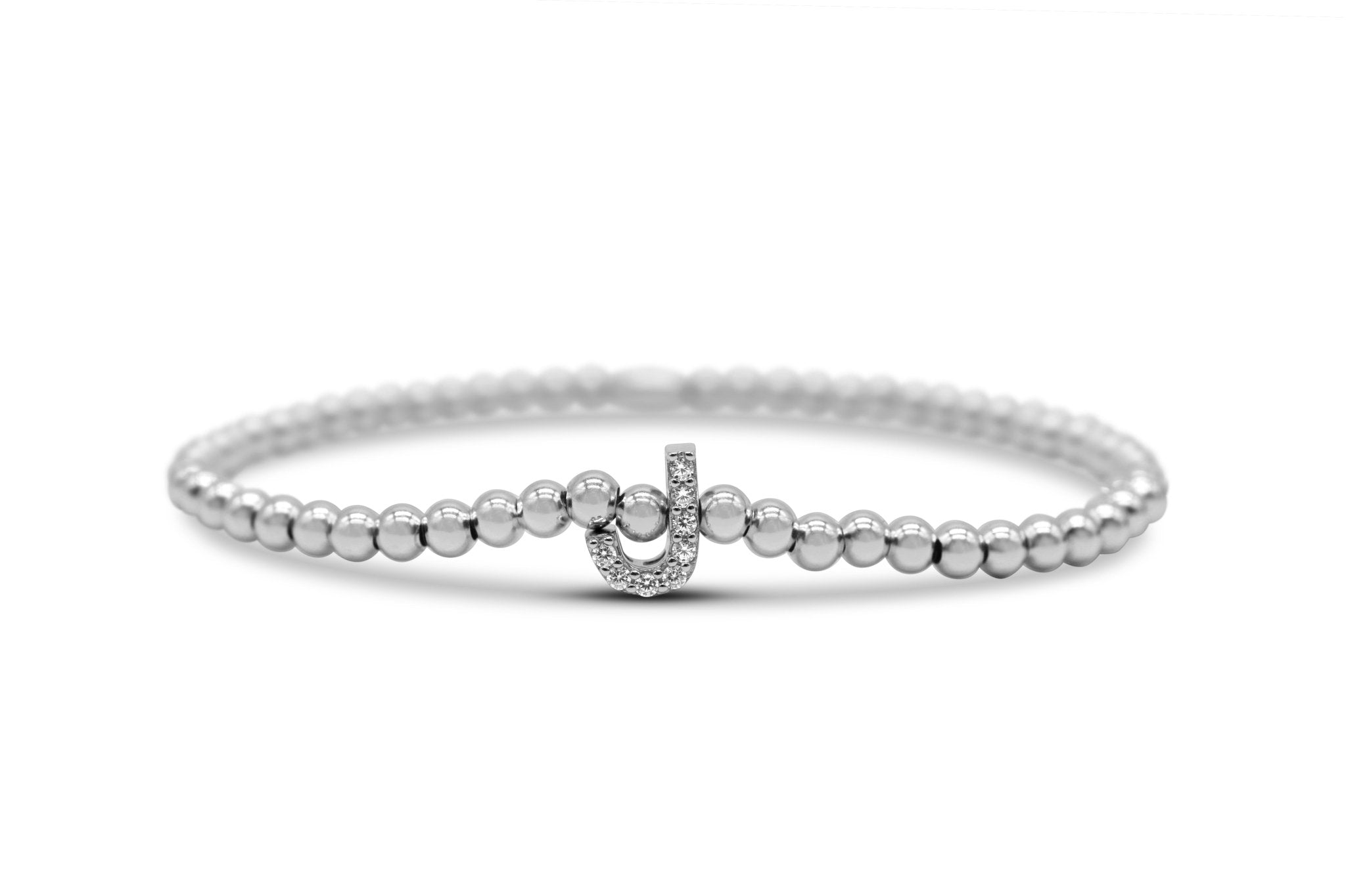 Stia Letter of Mine - Let it Shine Stretch Silver Bracelets - Juli's Wearable Art