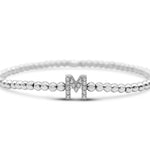 Stia Letter of Mine - Let it Shine Stretch Silver Bracelets - Juli's Wearable Art