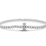 Stia Letter of Mine - Let it Shine Stretch Silver Bracelets - Juli's Wearable Art