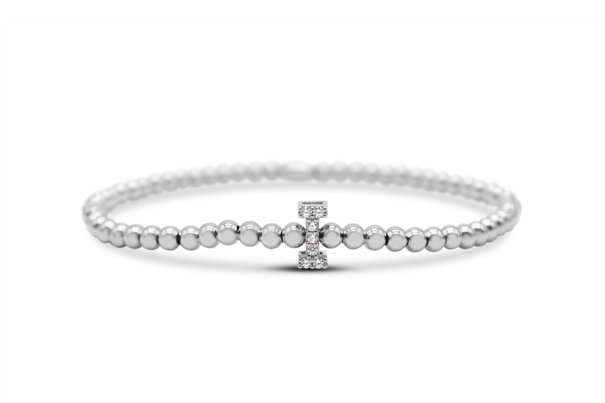 Stia Letter of Mine - Let it Shine Stretch Silver Bracelets - Juli's Wearable Art