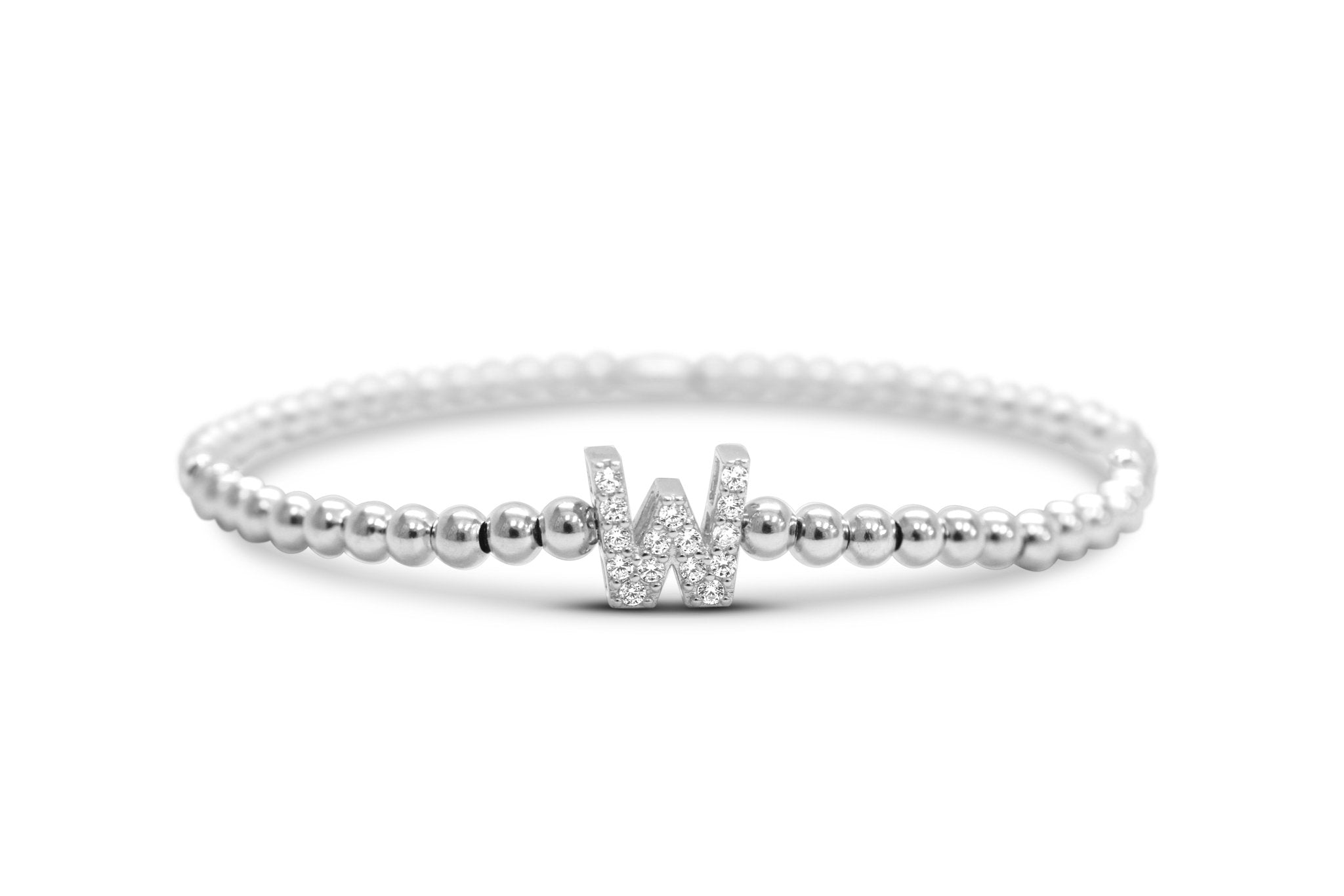 Stia Letter of Mine - Let it Shine Stretch Silver Bracelets - Juli's Wearable Art