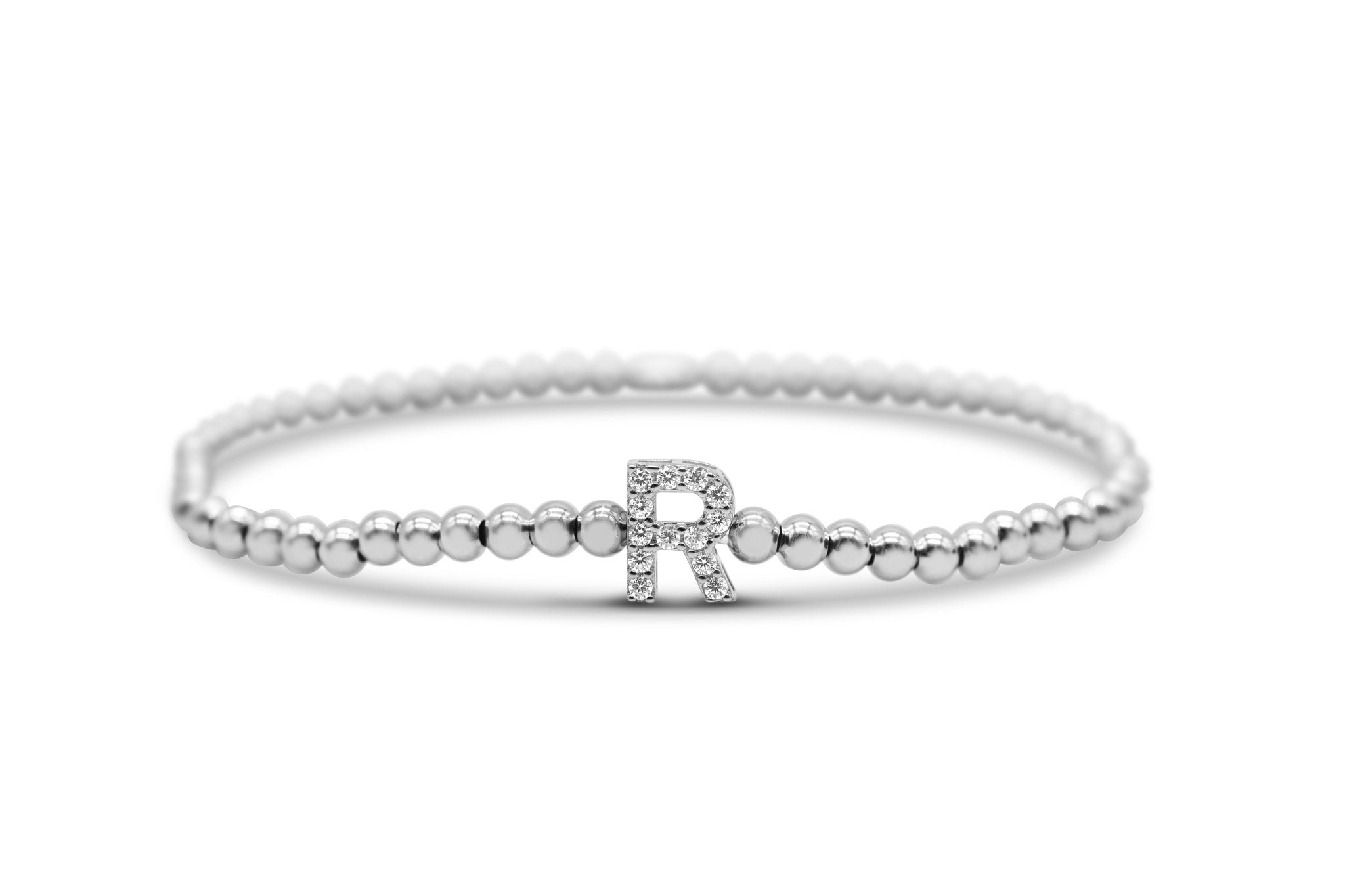 Stia Letter of Mine - Let it Shine Stretch Silver Bracelets - Juli's Wearable Art