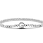 Stia Letter of Mine - Let it Shine Stretch Silver Bracelets - Juli's Wearable Art