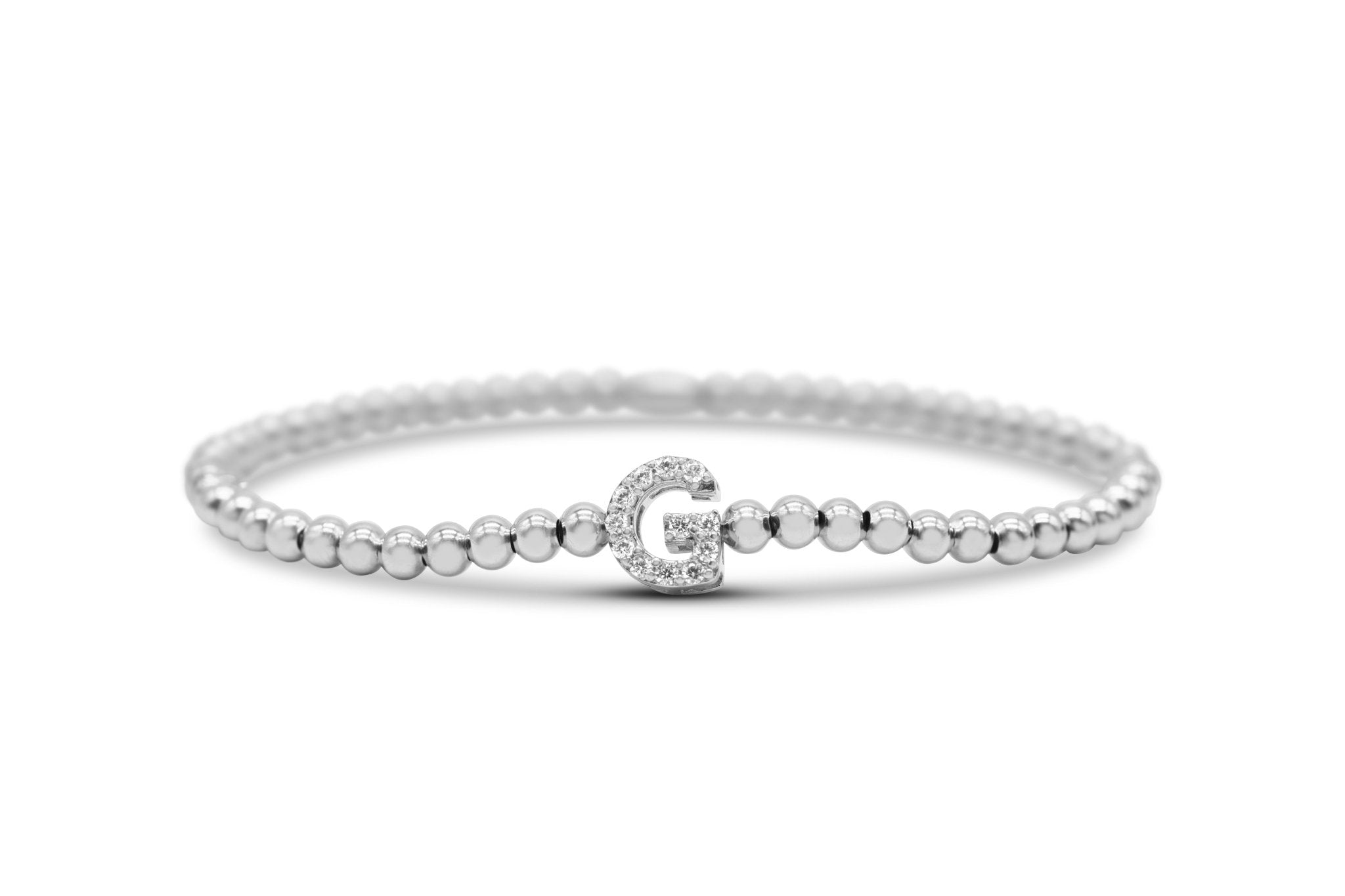 Stia Letter of Mine - Let it Shine Stretch Silver Bracelets - Juli's Wearable Art