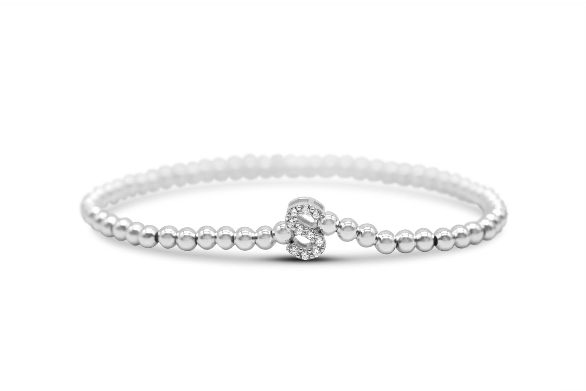 Stia Letter of Mine - Let it Shine Stretch Silver Bracelets - Juli's Wearable Art