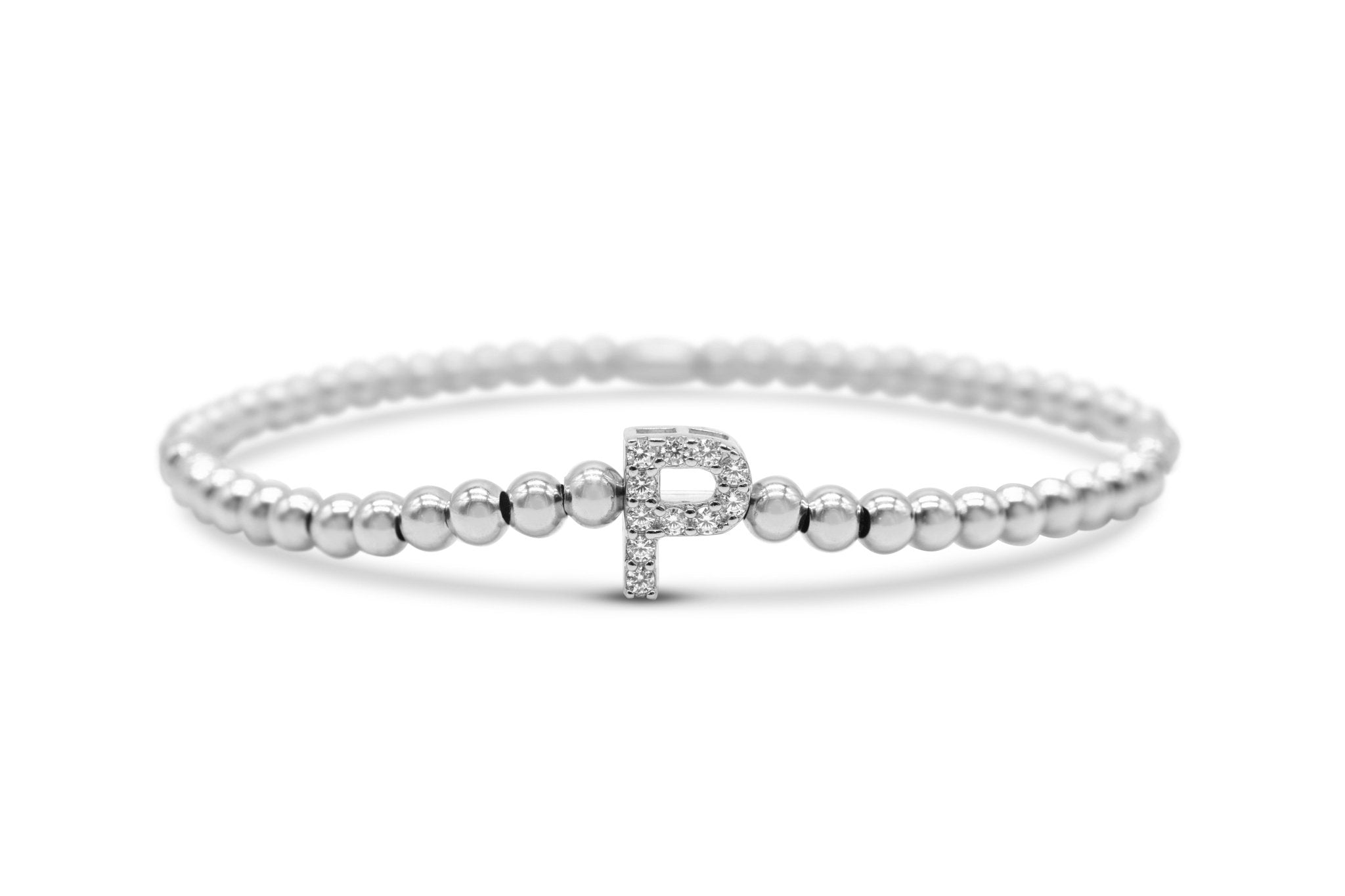 Stia Letter of Mine - Let it Shine Stretch Silver Bracelets - Juli's Wearable Art