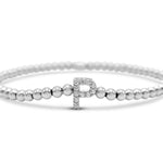 Stia Letter of Mine - Let it Shine Stretch Silver Bracelets - Juli's Wearable Art