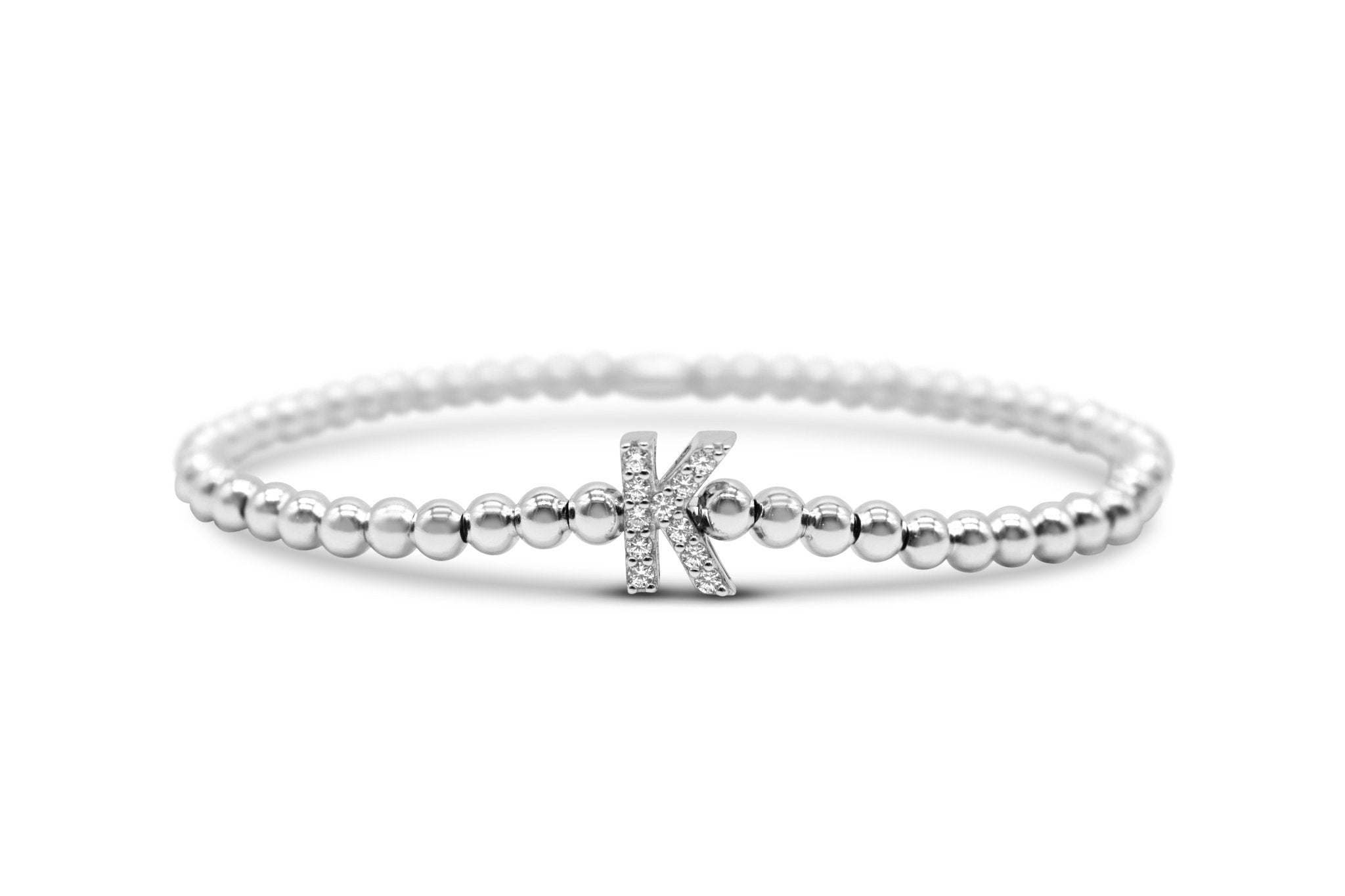 Stia Letter of Mine - Let it Shine Stretch Silver Bracelets - Juli's Wearable Art