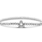 Stia Letter of Mine - Let it Shine Stretch Silver Bracelets - Juli's Wearable Art