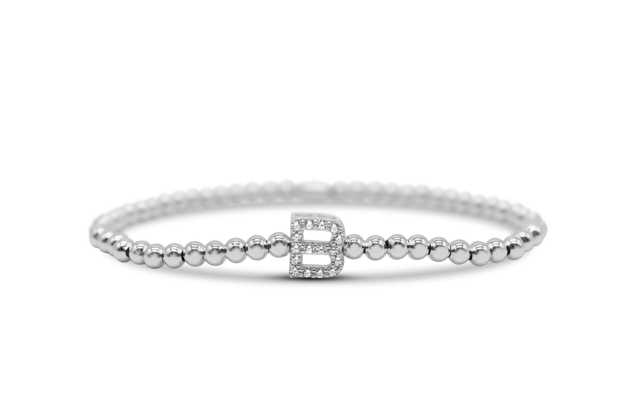 Stia Letter of Mine - Let it Shine Stretch Silver Bracelets - Juli's Wearable Art