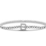 Stia Letter of Mine - Let it Shine Stretch Silver Bracelets - Juli's Wearable Art