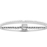 Stia Letter of Mine - Let it Shine Stretch Silver Bracelets - Juli's Wearable Art