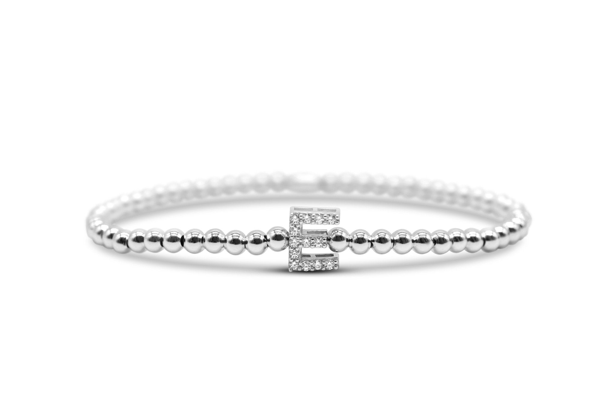 Stia Letter of Mine - Let it Shine Stretch Silver Bracelets - Juli's Wearable Art