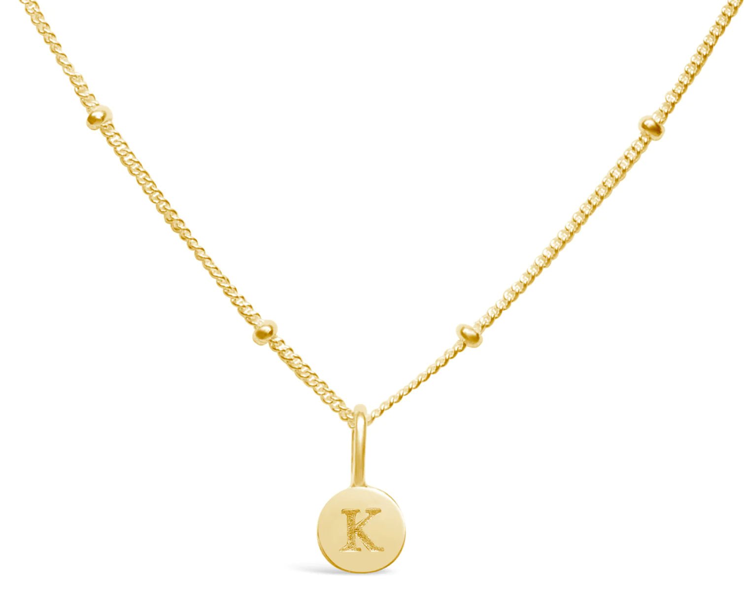 Stia Mini Love Letter Necklaces in Gold - Juli's Wearable Art