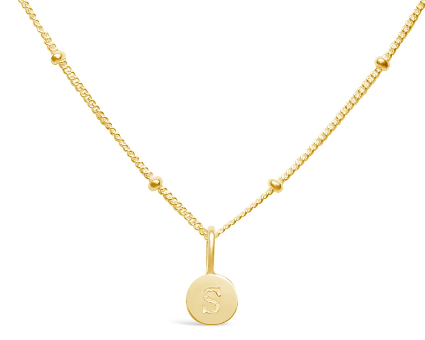 Stia Mini Love Letter Necklaces in Gold - Juli's Wearable Art