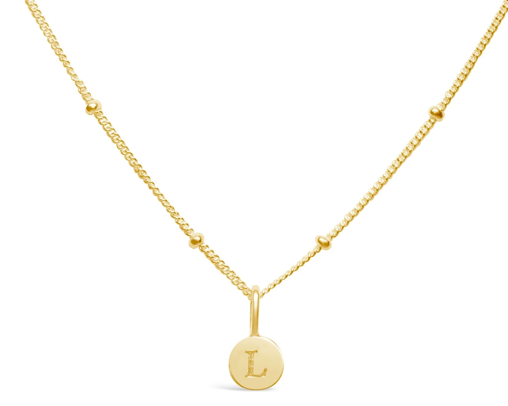 Stia Mini Love Letter Necklaces in Gold - Juli's Wearable Art