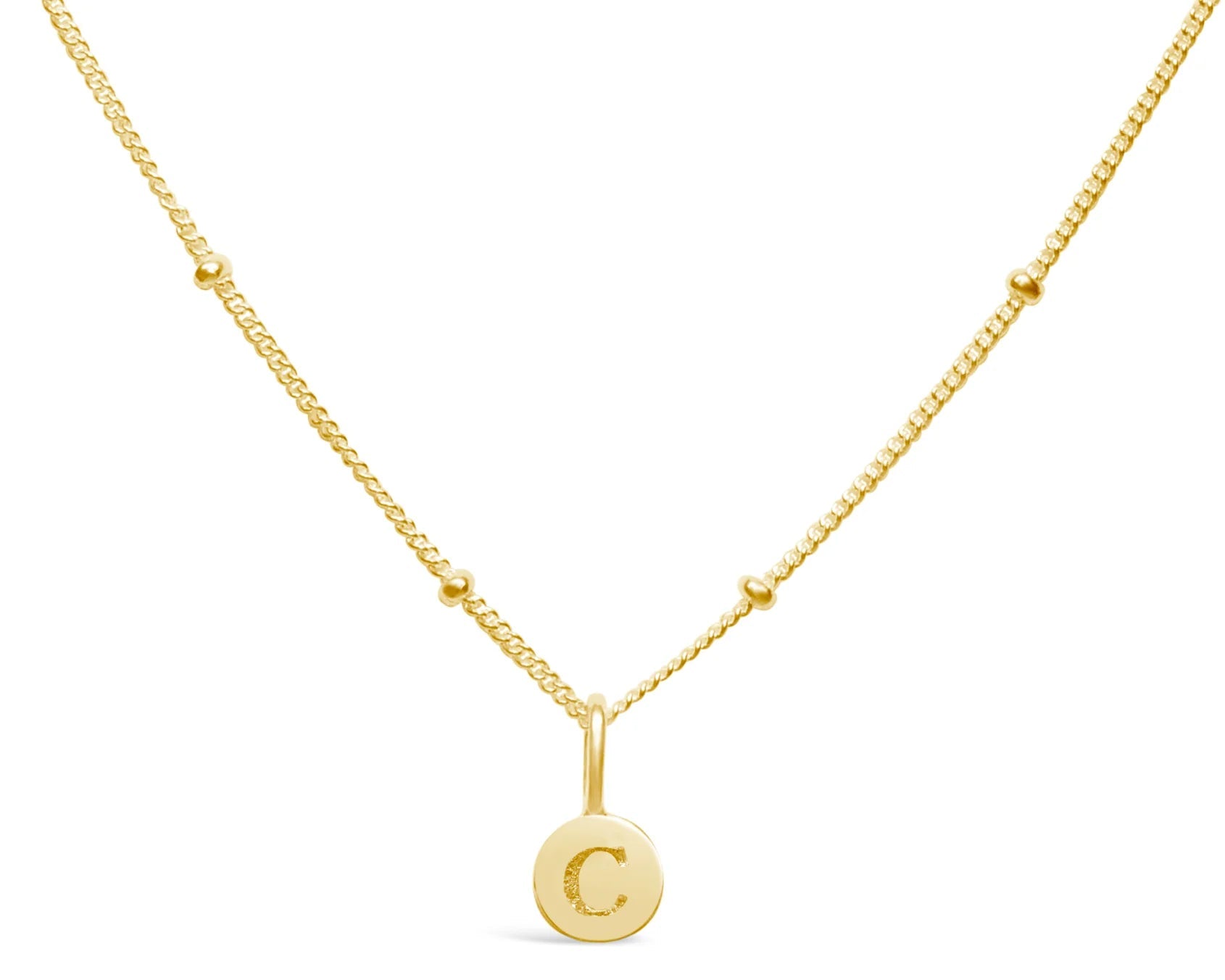 Stia Mini Love Letter Necklaces in Gold - Juli's Wearable Art