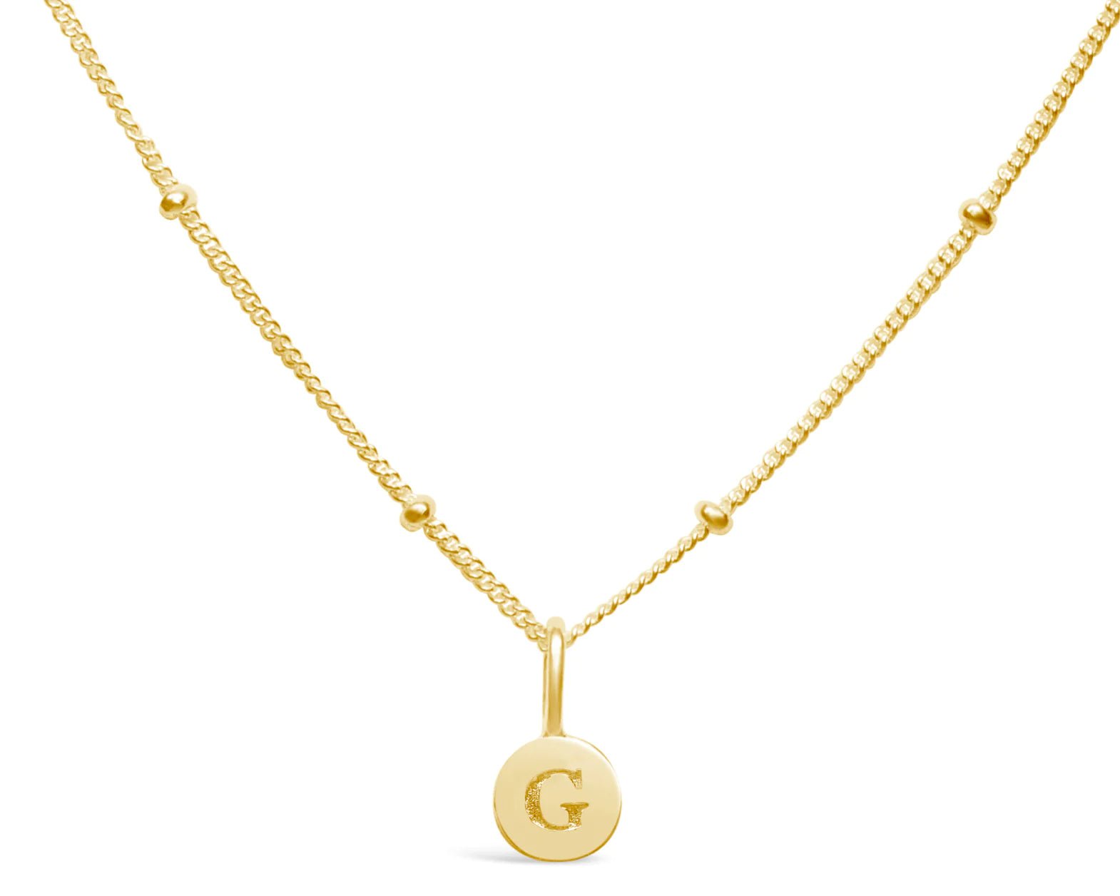 Stia Mini Love Letter Necklaces in Gold - Juli's Wearable Art
