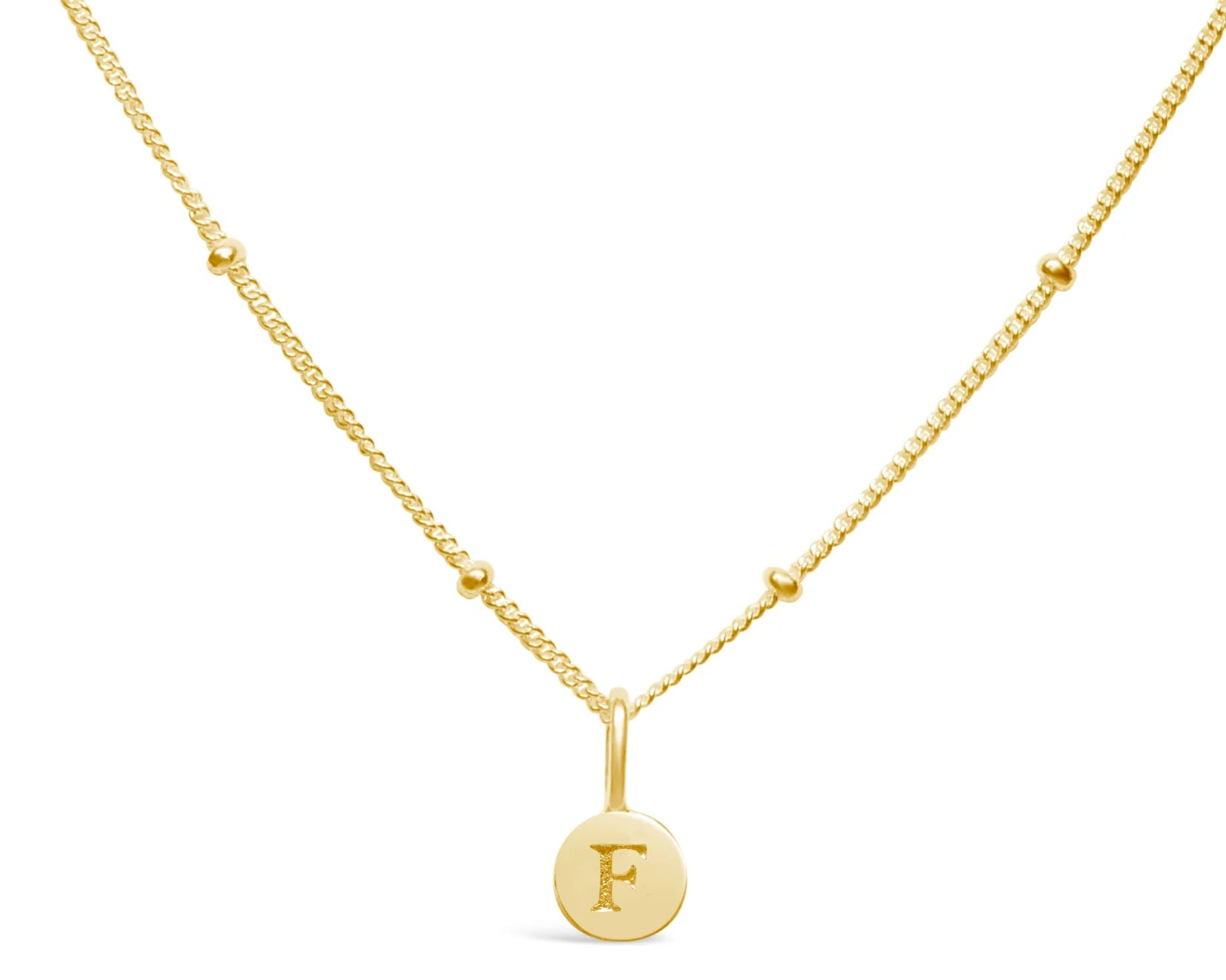 Stia Mini Love Letter Necklaces in Gold - Juli's Wearable Art