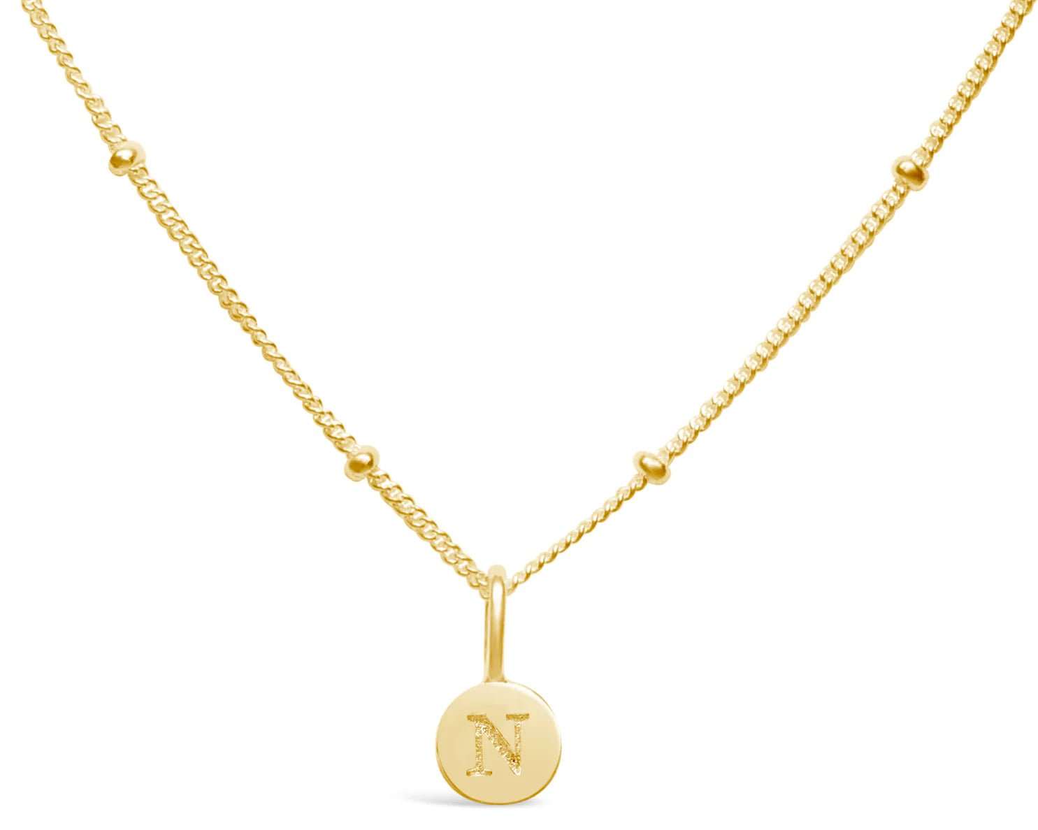 Stia Mini Love Letter Necklaces in Gold - Juli's Wearable Art