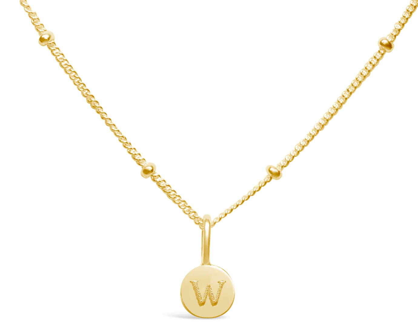 Stia Mini Love Letter Necklaces in Gold - Juli's Wearable Art