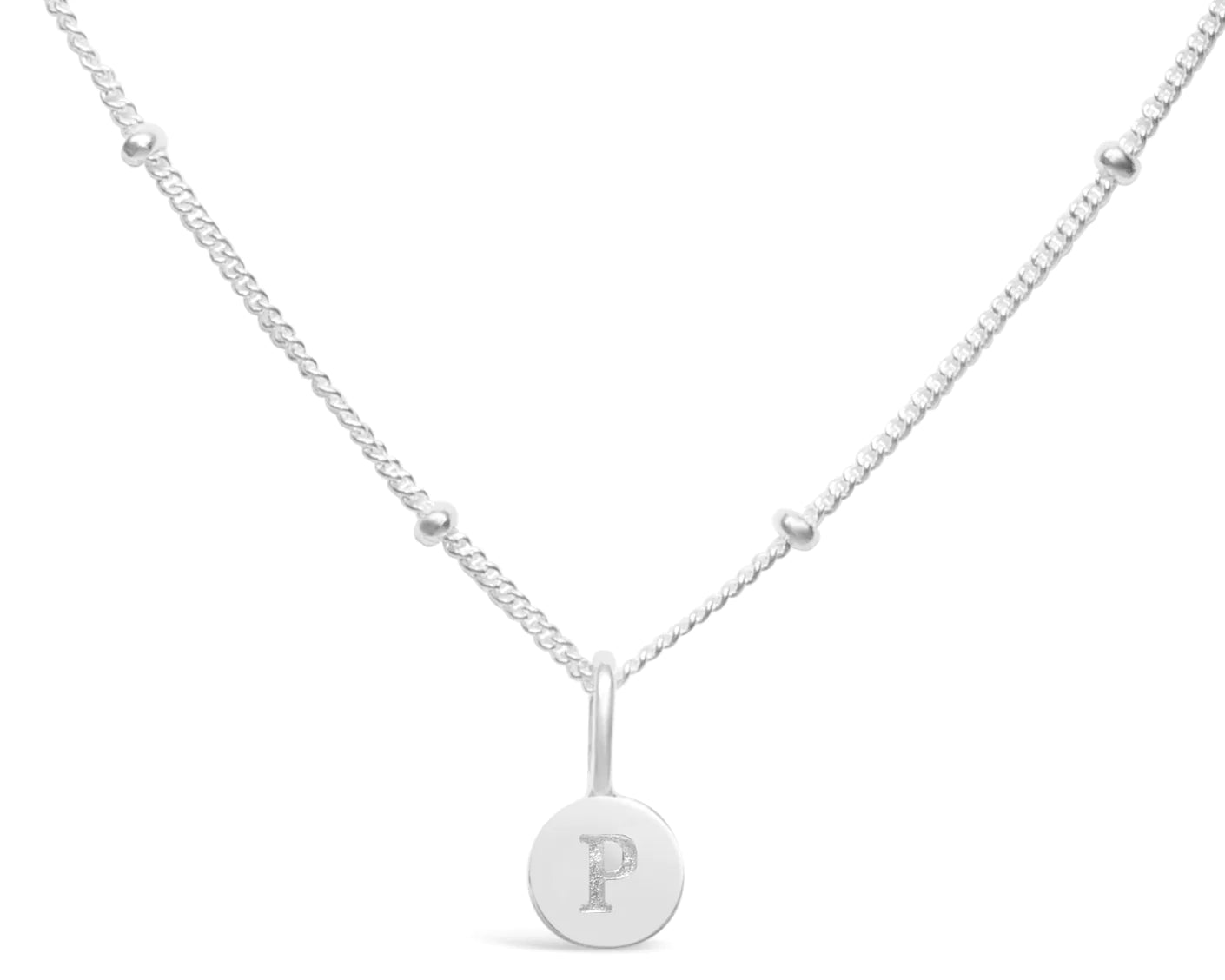 Stia Mini Love Letter Necklaces in Silver - Juli's Wearable Art