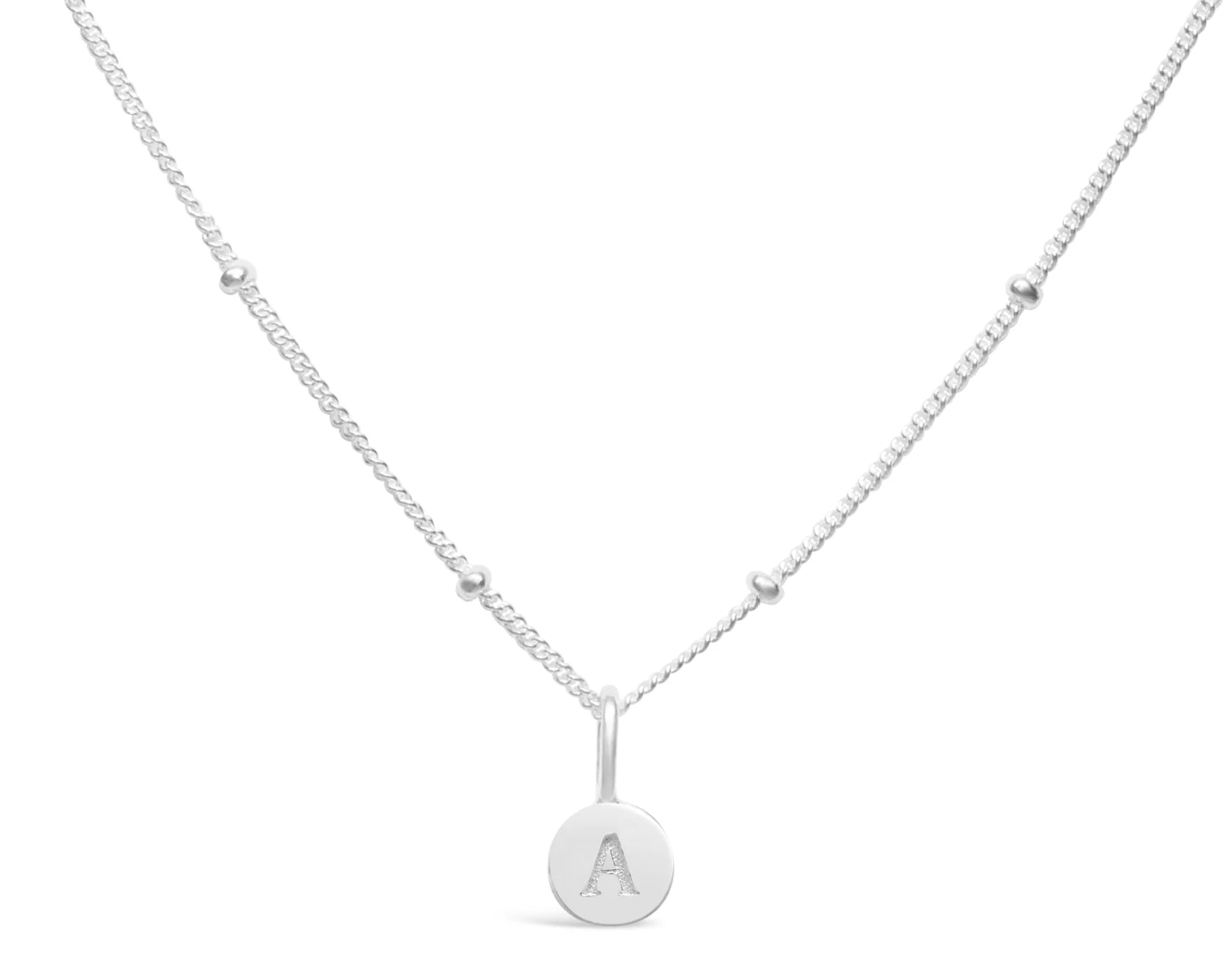 Stia Mini Love Letter Necklaces in Silver - Juli's Wearable Art