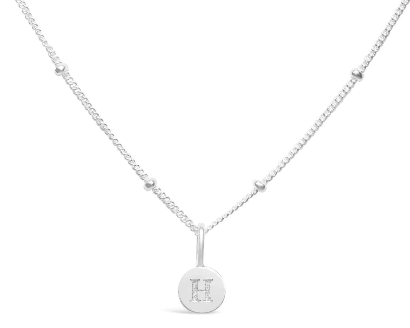 Stia Mini Love Letter Necklaces in Silver - Juli's Wearable Art