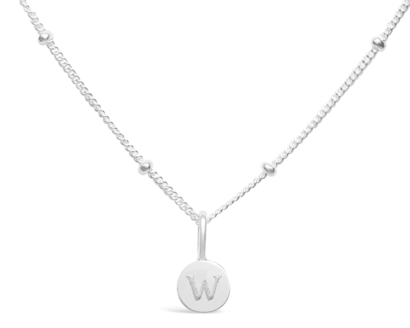 Stia Mini Love Letter Necklaces in Silver - Juli's Wearable Art