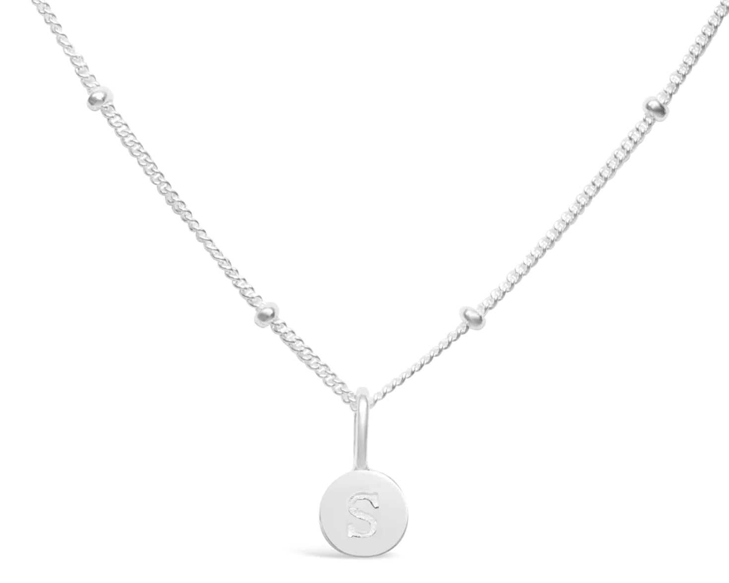 Stia Mini Love Letter Necklaces in Silver - Juli's Wearable Art