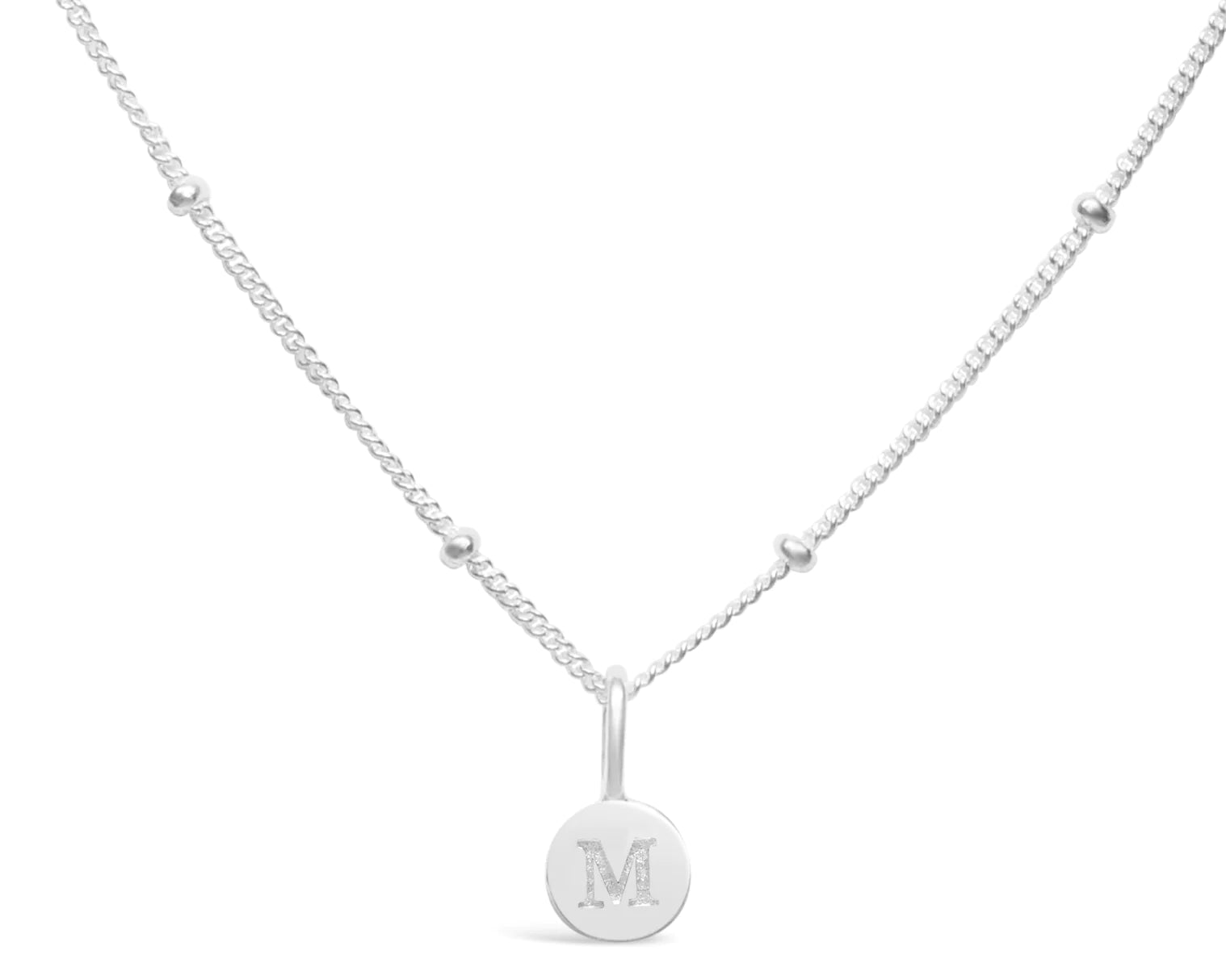 Stia Mini Love Letter Necklaces in Silver - Juli's Wearable Art