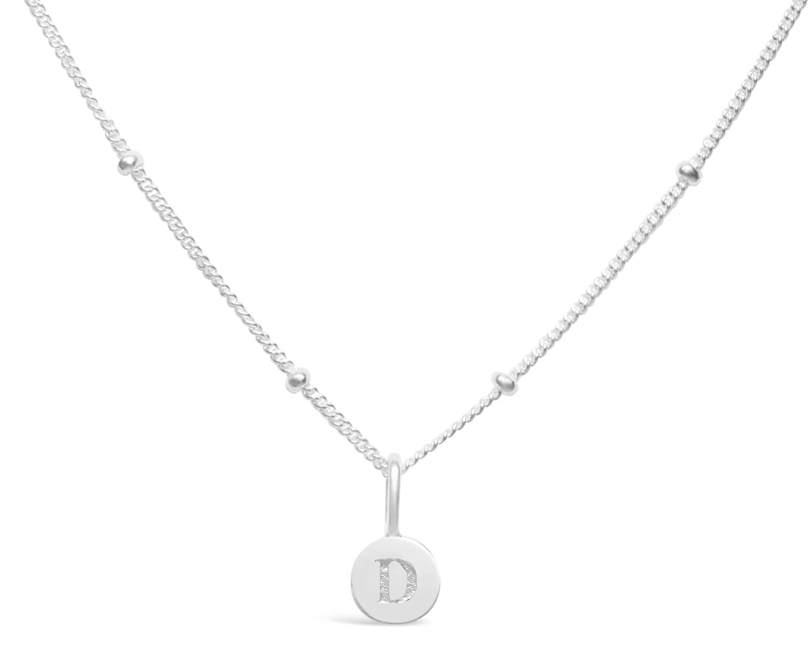 Stia Mini Love Letter Necklaces in Silver - Juli's Wearable Art