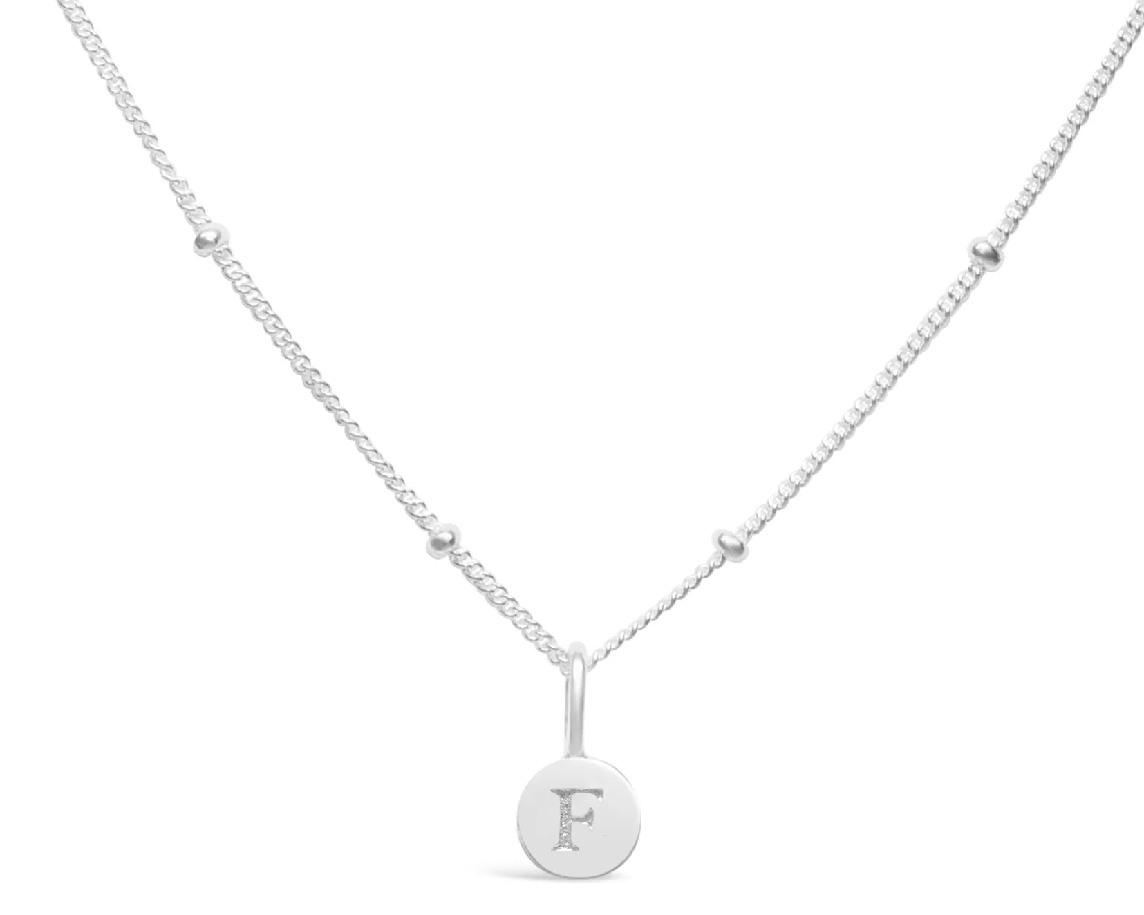 Stia Mini Love Letter Necklaces in Silver - Juli's Wearable Art