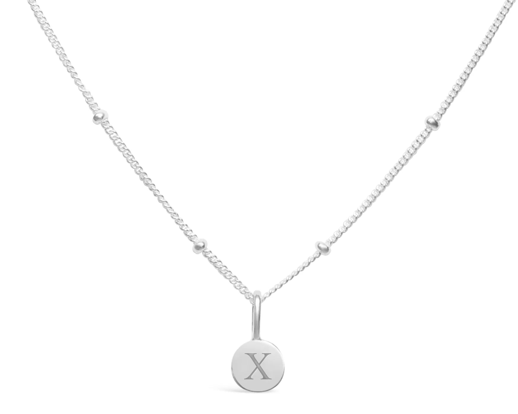 Stia Mini Love Letter Necklaces in Silver - Juli's Wearable Art