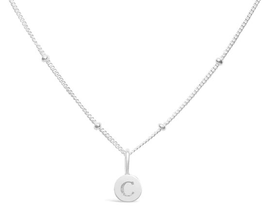 Stia Mini Love Letter Necklaces in Silver - Juli's Wearable Art